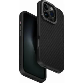 Pouzdro na mobilní telefon Uniq Pouzdro UNIQ Keva Max pro iPhone 16 Pro 6.3 Magclick Charging černá/černá (karbon)