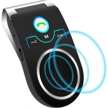 Handsfree DeTech Bluetooth handsfree mikrofon do auta - černá