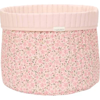 Dekorace do dětského pokoje LITTLE DUTCH Košík textilní oboustranný velký Fairy Floral