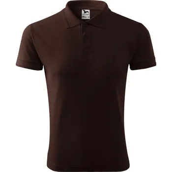 Pánské oblečení Pique Polo polokošile pánská L kávová