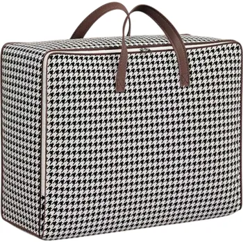 Úložný box Úložná taška 36 l 52 x 19 x 33 cm Skládací organizér s rukojeťmi Voděodolný textilní box na oblečení deky hračky úložný prostor do bytu