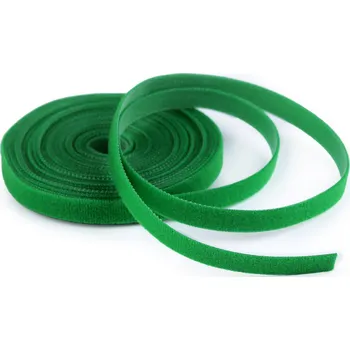 Galanterie Suchý zip šíře 10 mm oboustranný pro domácnost a zahradu, barva 2 zelená