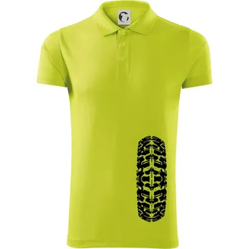 Pánská košile Enduro / cross pneumatika - Polokošile Victory sportovní (dresovina) - 3XL ( Limetková )