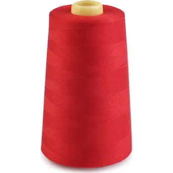 Nit Polyesterové nitě pro overlocky i klasické šití návin 5000 yards PES 40/2, malé, 572 Poppy Red
