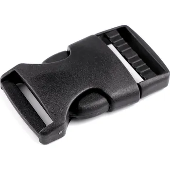 Spona trojzubec šíře 25 mm, malé, černá