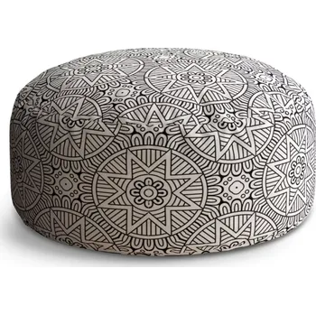 Taburet Sablio Taburet Circle Hvězdy mehendi: 38x48 cm