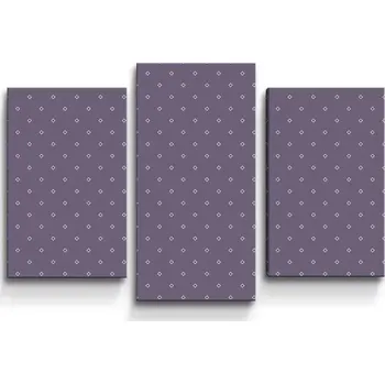 Obraz Sablio Obraz - 3-dílný Bílé čtverce - 75x50 cm