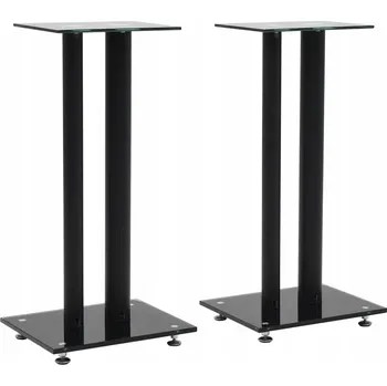 Příslušenství pro čtečku elektronické knihy Stojany pod reproduktory z hartowanego szkła i aluminium, 30x25x61 cm