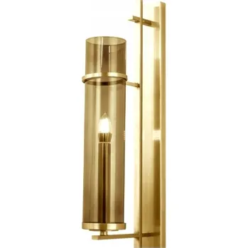 Nástěnné svítidlo MODERNÍ NÁSTĚNNÁ LAMPA ETERION BRASS & COGNAC WALL