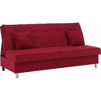 Pohovka Pohovka Kondela 194 x 89 cm látka černo-červená