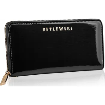 Peněženka Betlewski dámská peněženka z pravé kůže černá
