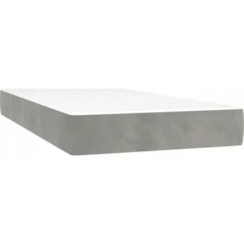 Matrace Taštičková Matrace Aksamitná, bílo-světle šedá, 90x190x20 cm