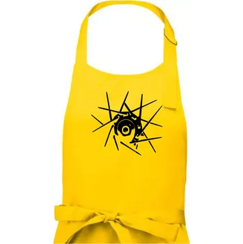 Kuchyňská zástěra Cyclo výplet - Dámská zástěra na vaření - Univerzální velikost ( Žlutá )