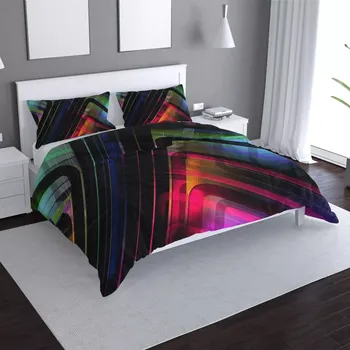 Povlečení Sablio Povlečení Černé pruhy - 140x200 / 90x70