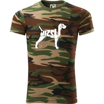 Pánské tričko Maďarský ohař - Army CAMOUFLAGE - XL ( Hnědý maskáč )