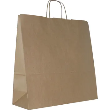 Dárková taška Papírová taška 40 x 14 x 40 cm, 100 ks béžová AWIH