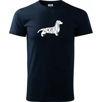 Jezevčík - Dachshund - Triko extra velké (5-8XL) - 8XL ( Námořní modrá (velmi tmavá - téměř černá) )