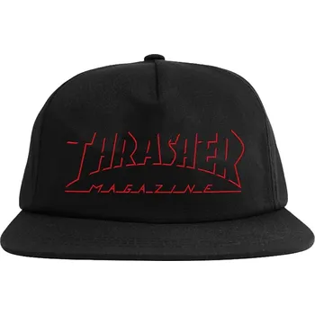 Kšiltovka thrasher Pánská kšiltovka shadow mag logo snapback black