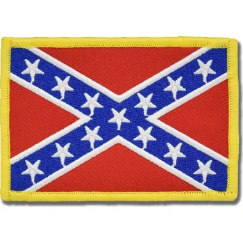 Nášivka Moto nášivka Confederate Flag 9 cm x 6 cm