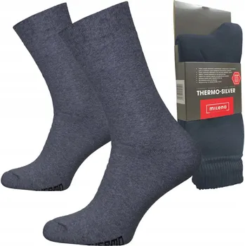 Pánské ponožky Termo Ponožky Milena Silver šedé, velikost 38-40