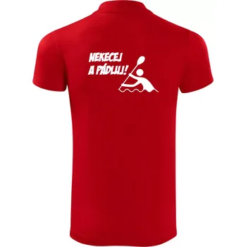 Pánská košile Nekecej a pádluj - Polokošile Victory sportovní (dresovina) - S ( Červená )