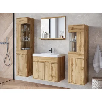 Koupelnový nábytek Koupelnový nábytek Pafgran, Barva: wotan, Sifon k umyvadlu: ne, Osvětlení: bez osvětlení MIRJAN 5903211466939