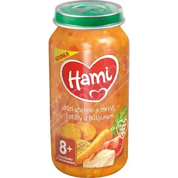 Dětská výživa Hami Krůtí stehno s mrkví batáty bulgurem 250g 8m+