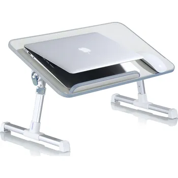 DeTech Stolek pod notebook s ventilátorem A8, béžová