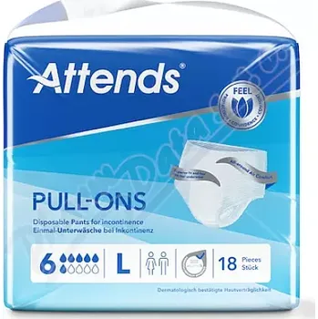 Inkontinenční vložka Kalhotky absorpční Attends Pull-Ons Plus 6 L 18ks