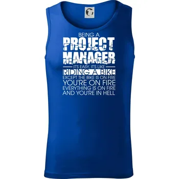 Being A Project Manager - bike - Tílko pánské Core - XL ( Královská modrá )