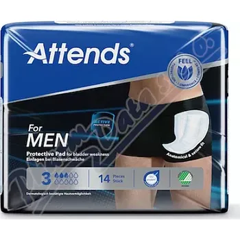 Inkontinenční vložka Vložky absorpční Attends For Men 3 14ks
