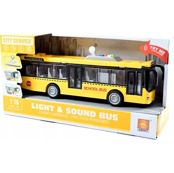 autíčko ŠKOLNÍ AUTOBUS SVĚTLO ZVUK OTEVÍRACÍ DVEŘE