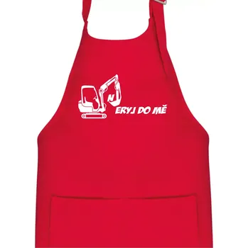 Kuchyňská zástěra Neryj do mě - Dětská zástěra na vaření - Univerzální velikost ( Červená )