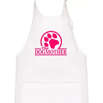 Kuchyňská zástěra Dogmother - Dětská zástěra na vaření - Univerzální velikost ( Bílá )