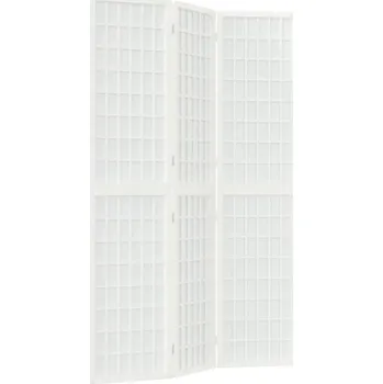 Paraván Skládací paraván shoji z jedlového dřeva a rýžového papíru, 120x170 cm, černý