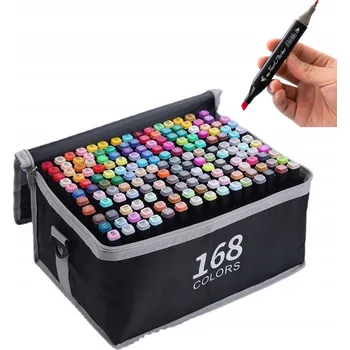 Sada alkoholových fixů, 168 dílů. Fixy Popisovače Oboustranné fixy. Fixy .