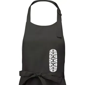 Kuchyňská zástěra Enduro / cross pneumatika - Dámská zástěra na vaření - Univerzální velikost ( Tmavá břidlice (šedá se zeleným nádechem) )