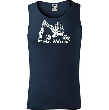 Hard Work kráčivý bagr - Tílko pánské Core - 2XL ( Námořní modrá (velmi tmavá - téměř černá) )