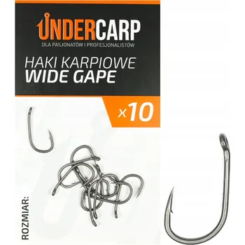 Rybářský háček UnderCarp Teflonové kaprové háčky WIDE GAPE Č. 8
