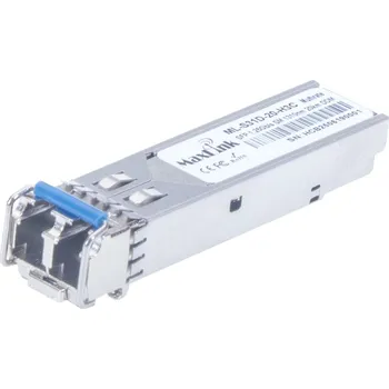 Síťový kabel MaxLink 1.25G SFP optický HP modul, SM, 1310nm, 20km, 2x LC konektor, DDM, H3C kompatibilní ML-S31D-20-H3C