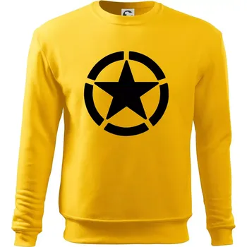 Pánská mikina Army hvězda - Mikina Essential pánská - L ( Žlutá )