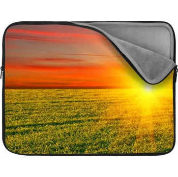 pouzdro na notebook Sablio Obal na notebook Západ slunce nad loukou - 17"
