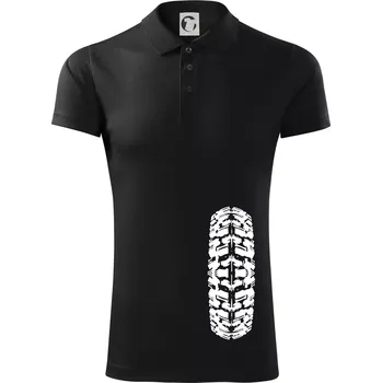 Pánská košile Enduro / cross pneumatika - Polokošile Victory sportovní (dresovina) - M ( Černá )