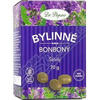Čokoláda Dr.Popov Bonbony Šalvěj 70g