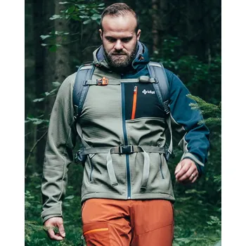 Pánská softshellová bunda Pánská softshellová bunda KILPI Ontavio khaki Velikost: L