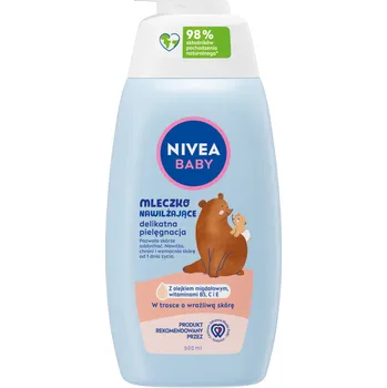 Tělové mléko Nivea Baby Eko hydratační tělové mléko pro děti, 500 ml