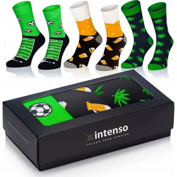Pánská móda PÁNSKÉ PONOŽKY INTENSO 3 PÁRY Z_7 44-46