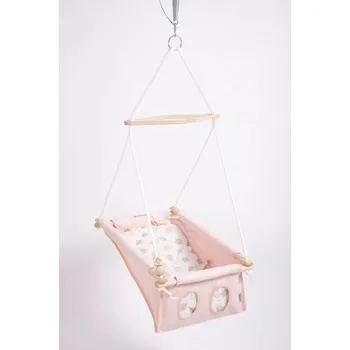 Dětská houpačka Tradiční kolébka Małpiszon 45 x 70 cm zelená