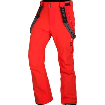 Snowboardové kalhoty Northfinder Pánské lyžařské kalhoty BRADLEY, rudá, S