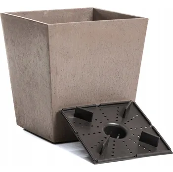 Květináč Květináč 33 x 30 cm plast hnědý